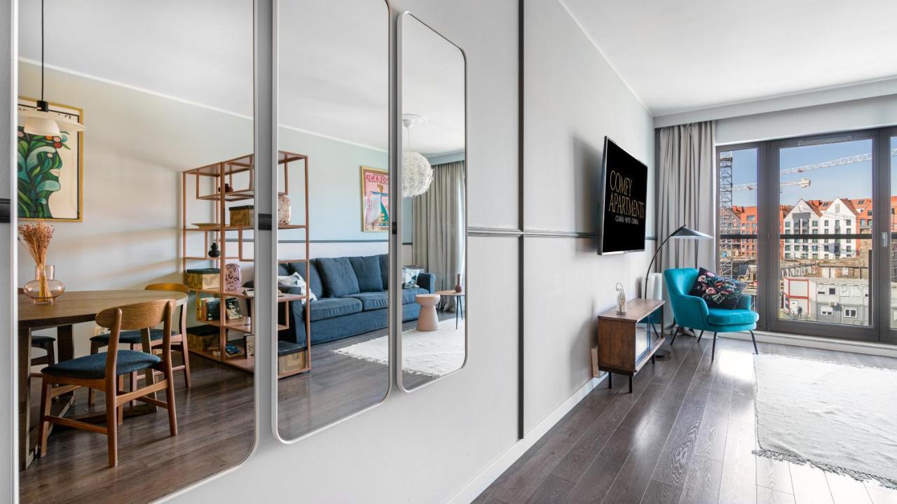 Waterlane W Oknami Na Rzeke - Marina View - Comfy Apartments Гданськ Екстер'єр фото